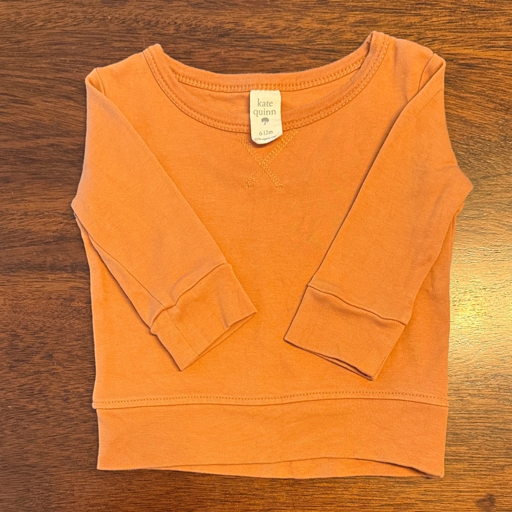 Kate Quinn Kids Terracotta Long Sleeve shirt
